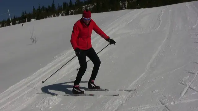 Learn to sideslip to improve your downhill skills in Cross Country skiing