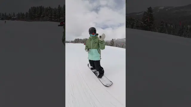 Beginner Snowboard turning tips #snowboarding
