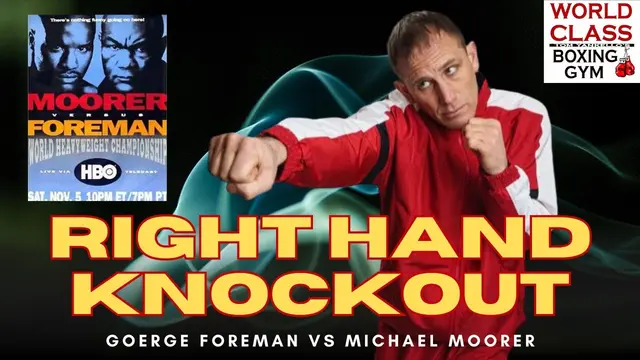 How George Foreman Knocked Out Michael Moorer at 45 | Jab Control → Right Hand KO Breakdown
