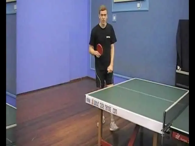 table tennis lob backhand and forehand