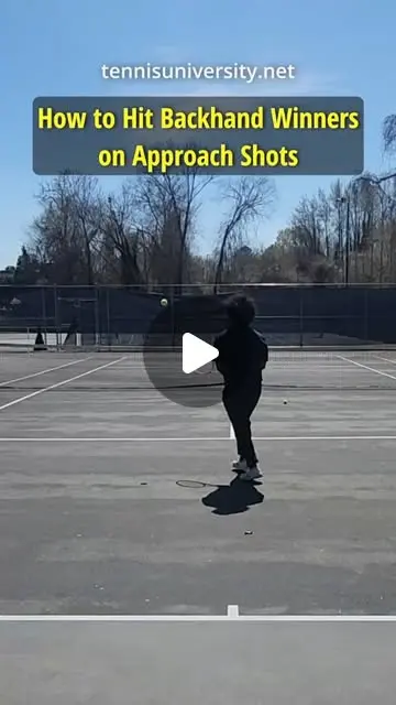 How to Hit Backhand Winners on Approach Shots #tennis #tennistip ...