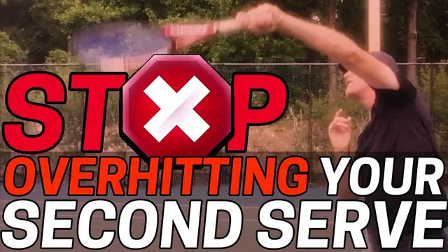 Serve Lesson: How to STOP OVER-HITTING you Second Serve