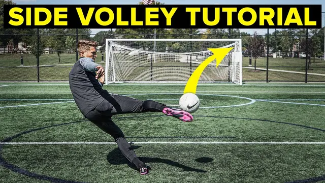 Learn to score sick goals with this technique | side volley tutorial