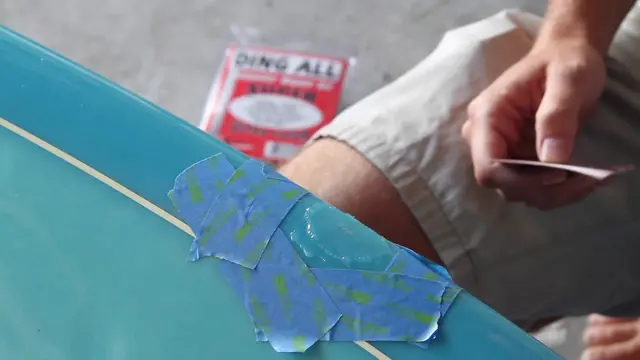How to Repair a Surfboard (Small Rail Ding)