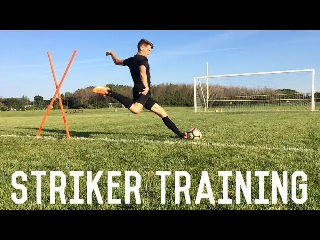 Striker Training | Shield, Turn and Shoot | Individual Training Drill For Footballers/Soccer Players