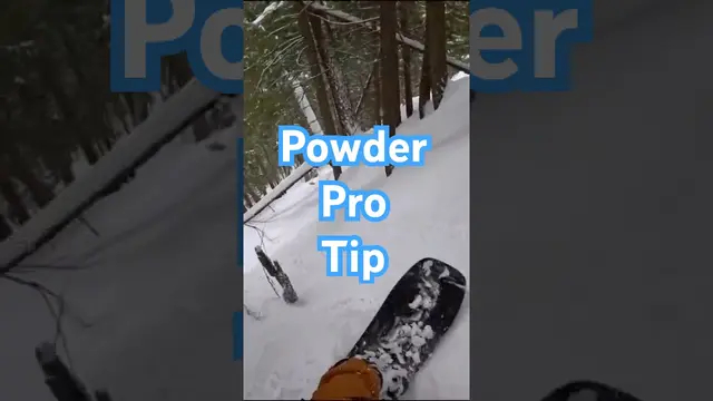 How to ride powder / Snowboarding Pro Tip / Full video on powder technique in the link!