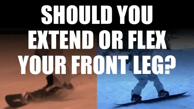 How to Fix Your Heelside Carving: The Secret of Front Leg Extension