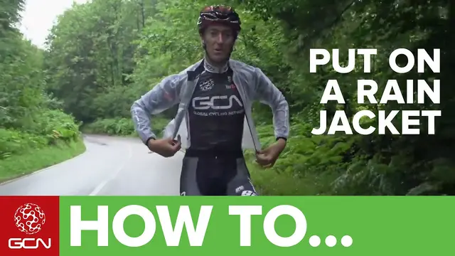 How To Put On A Rain Jacket When Cycling - Pro Technique