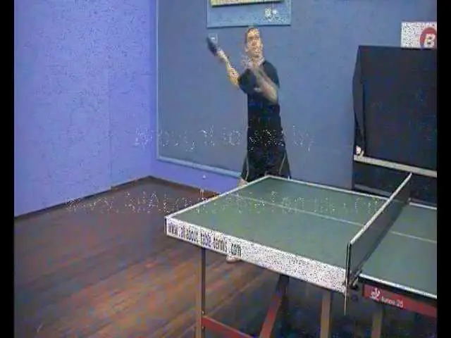 table tennis forehand smash