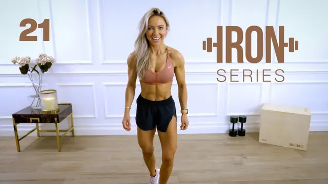 IRON Series 30 Min Dumbbell Leg Day Workout - Stepups | 21