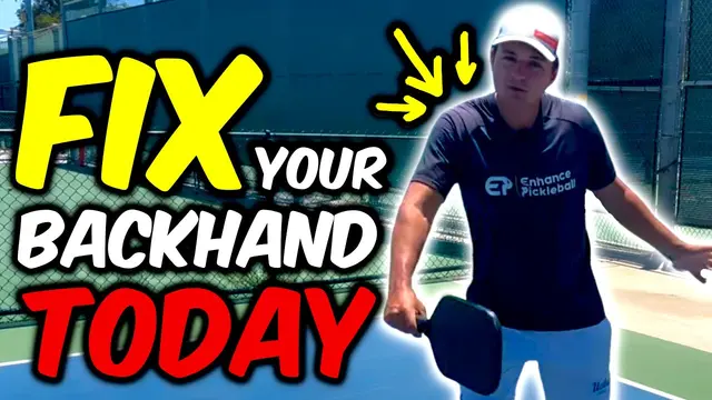 Fix Your Pickleball Backhand In 5 EASY STEPS - Enhance Pickleball