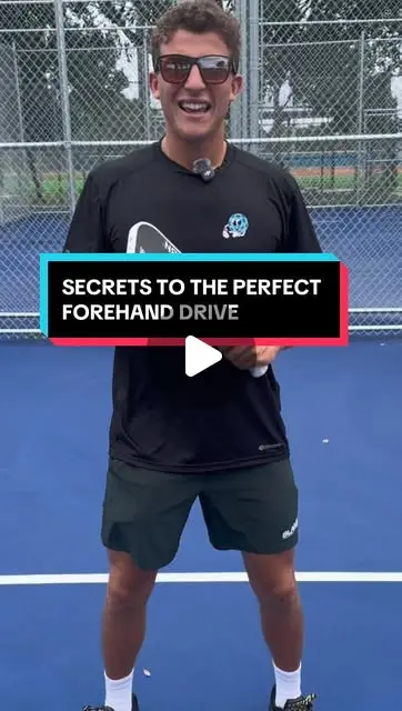 Pickleball forehand drive