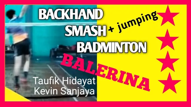 BACKHAND SMASH BADMINTON like Taufik Hidayat (Indonesian with English Subtitles)