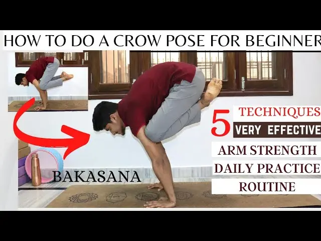 Easy steps to learn CROW POSE ( Bakasana ) For a Beginner |Daily Routine Of crow pose