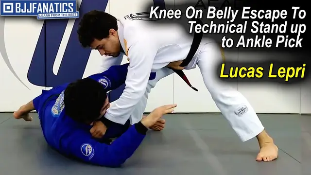 Knee On Belly Escape To Technical Stand up to Ankle Pick by Lucas Lepri