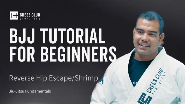 BJJ Beginners Tutorial - Reverse Hip Escape / Reverse Shrimp (Guard Retention Drill)