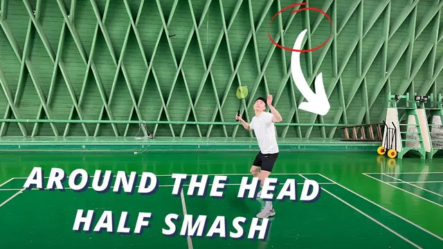 Master the HALF SMASH from around the head | Basic Feather & Morten Frost | Badminton tutorial
