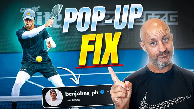 Ben Johns’ Dink Technique That Ends Pop-Ups (Backhand & Forehand)