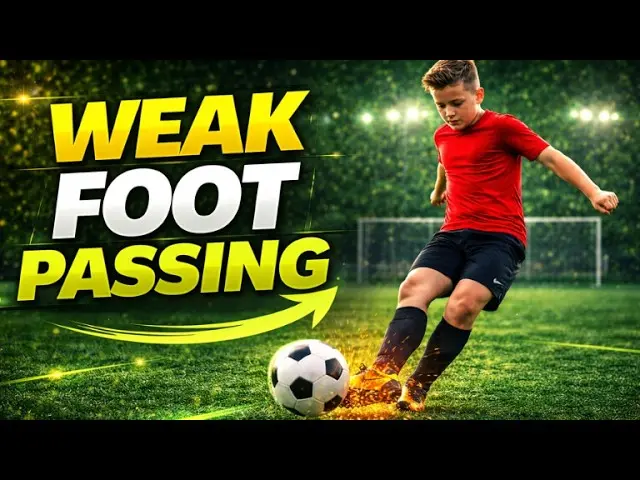 How To Pass With Your Weak Foot in Soccer (Fix Accuracy Fast)