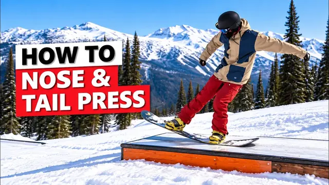 Nose & Tail Presses on Boxes - Snowboarding Tricks Tutorial