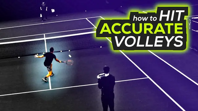 How to hit ACCURATE volleys (tennis lesson)