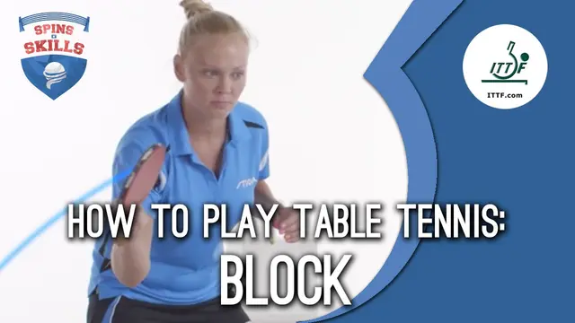 How to play table tennis - Block