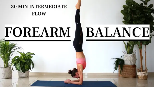 Intermediate Yoga Practice for Forearm Balance (Pincha Mayurasana) | Strength and Flexibility