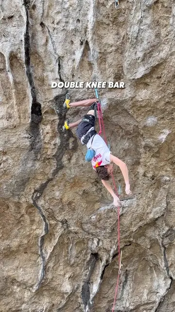 Knee Bar Rest: How Rock Climbers Pause on the Wall | TikTok
