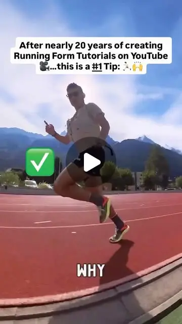 Remember (for distance runners) a slight forward lean ...