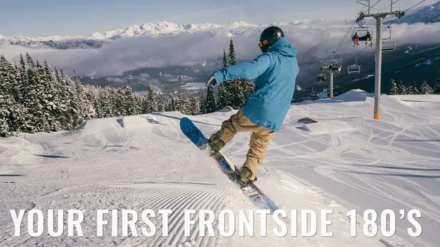 Frontside 180s Pertama Anda di Snowboard
