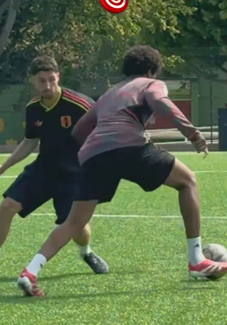 Turns to beat a defender