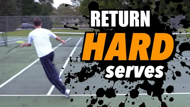 how to return HARD serves - tennis lesson