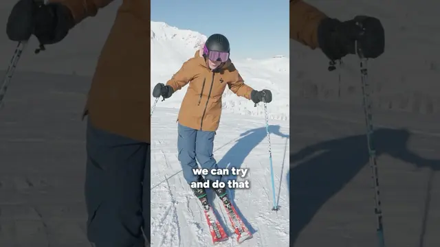 The PERFECT ski stance when you’re carving ⛷️❄️