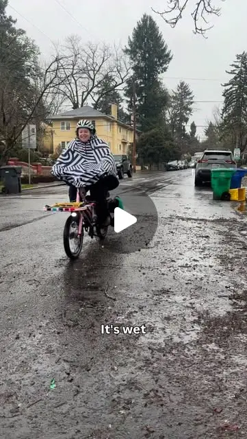 Cycling in the rain