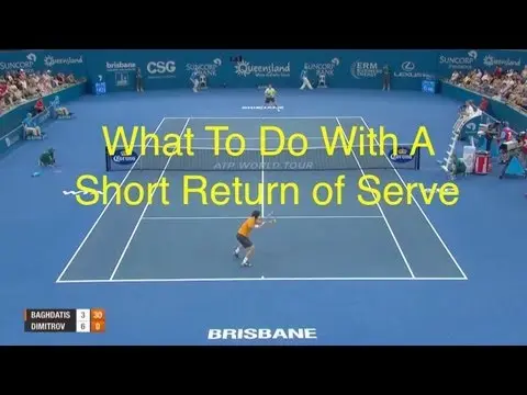 Tennis Singles Strategy - How To Handle The Short Return of Serve