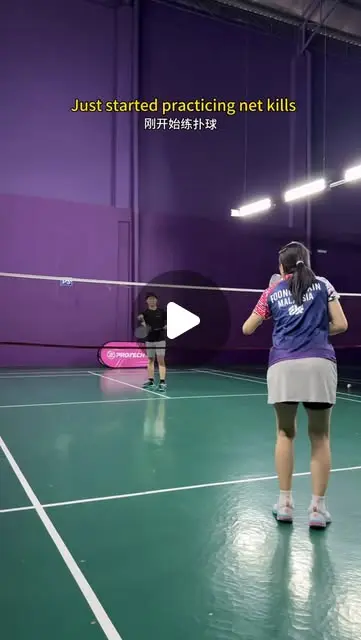 Net kill technique #foongyixin #badminton #badmintontutorial ...
