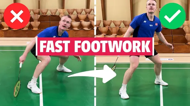 Slow vs Fast FOOTWORK in Badminton