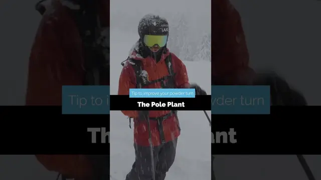 How to Ski Powder | Pole Plant #shorts