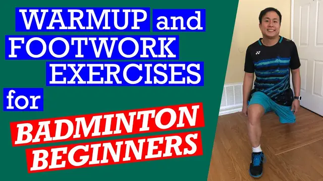 BADMINTON WARMUP & COOL DOWN ROUTINE AND FOOTWORK COMBINATION FOR BEGINNERS #badminton #coachkennie