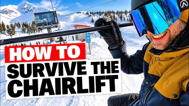How To Survive the Chairlift - Beginner Snowboarding