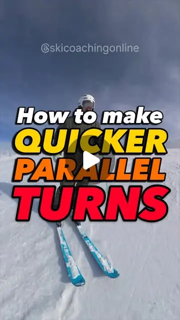 How to make smaller turns whilst skiing parallel @skicoachingonline ...