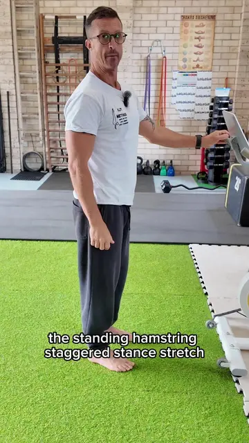 Standing Hamstring Stretch for Men | Proper Technique - TikTok