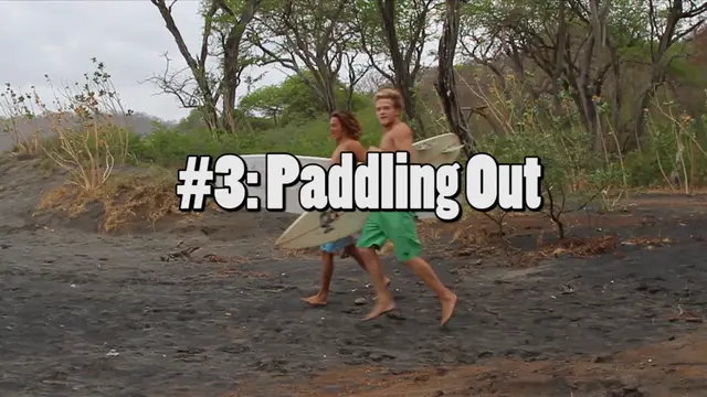 The Giant How To Surf Guide - Paddling out through waves