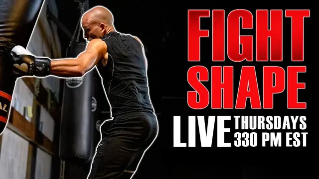 35 Minute Fight Shape Heavy Bag Workout || Train with me Live | Nate bower fitness