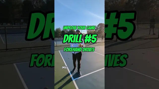 Pickleball Drill #5. Forehand Drives