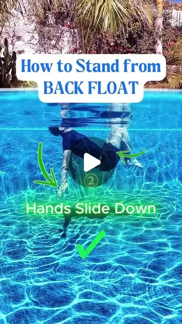 Learning to stand from a back float can be really ...