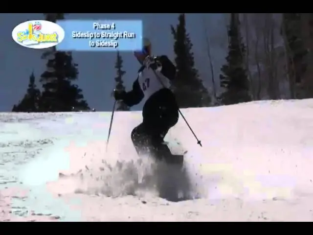 Sideslip to Straight Run to Sideslip Инструктор по горным лыжам в Австрии Серфаус