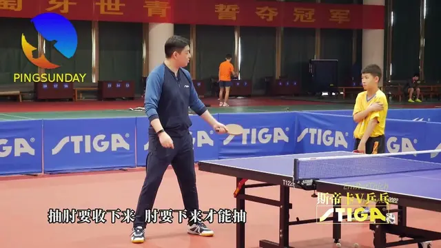 elbow problem in the backhand topspin table tennis technique
