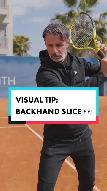 Slice backhand preparation: THE BASICS ⚙️ #tennistip ... - TikTok