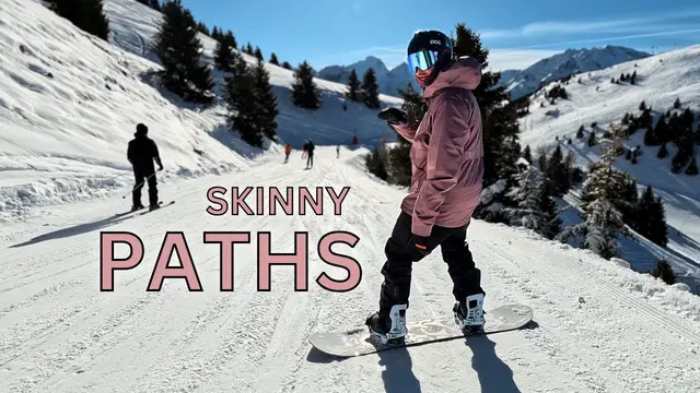 Technique for Snowboarding Skinny Narrow Paths